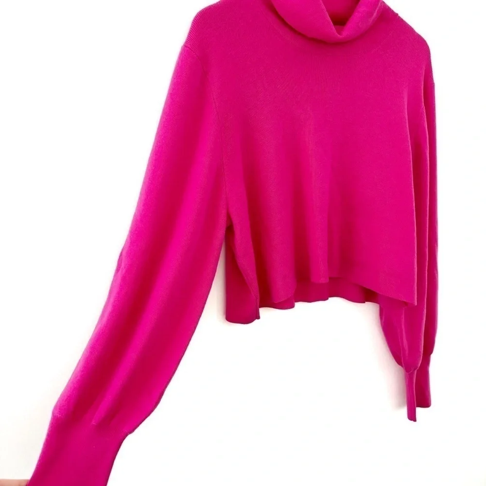 Wilfred | Rebecca Turtleneck Merino Wool Sweater Vital Pink Size 2XL XXL - Picture 8 of 10